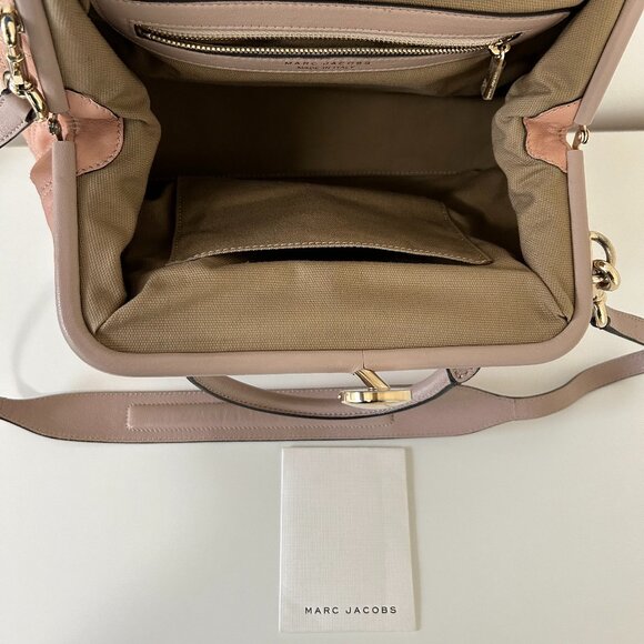 Authentic Marc Jacobs Leather Quilted Stam Handbag - Picture 7 of 9